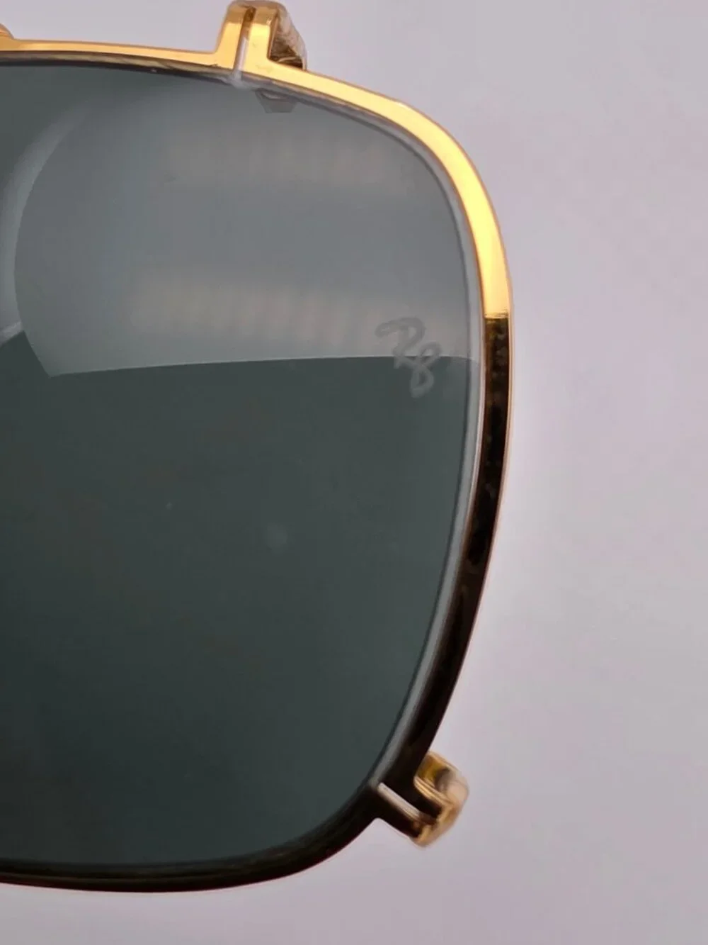 Ray-Ban RB5228-C 2500/71 Arista Gold Frame G-15 Green Lens Clip On Sunglasses